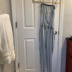 COPY - Aritizia azure skies blue strapless jumpsuit